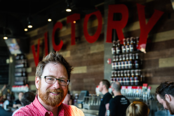 One half of the duo who founded Victory Brewing Company, Bill Covaleski